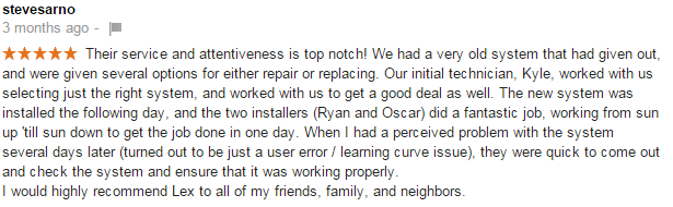 writing a good review for a company